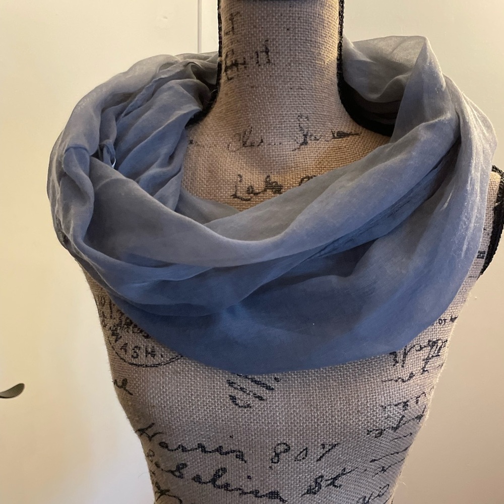 Lightweight gray/blue Infinity Scarf - Women's Accessory